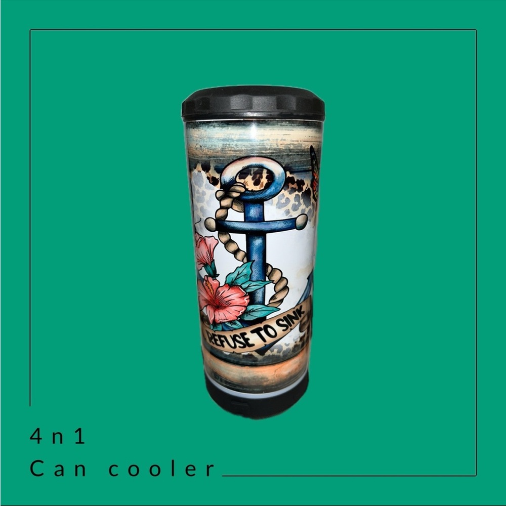 Anchor Design Can Cooler w/ Bluetooth speaker